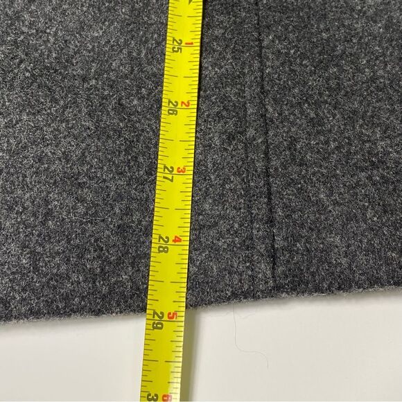 Izzi Collections Charcoal Gray 100% Wool Pea Coat Women's Size Large - Picture 10 of 16